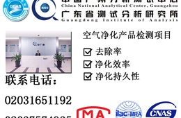 光催化去除甲醛/苯/甲苯/TVOC效果检测
