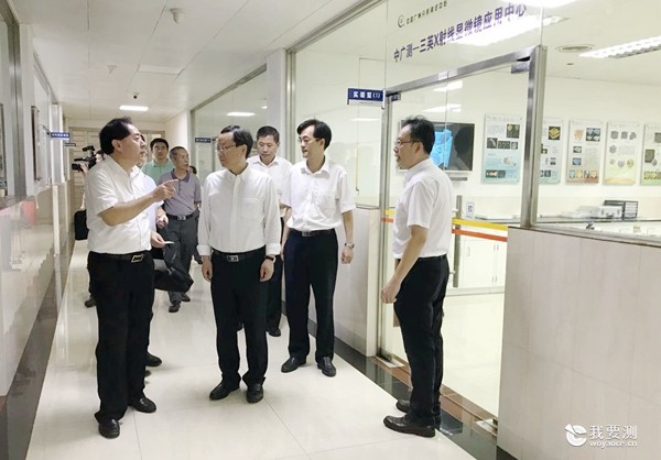 省委常委省委组织部部长邹铭带队到中广测调研