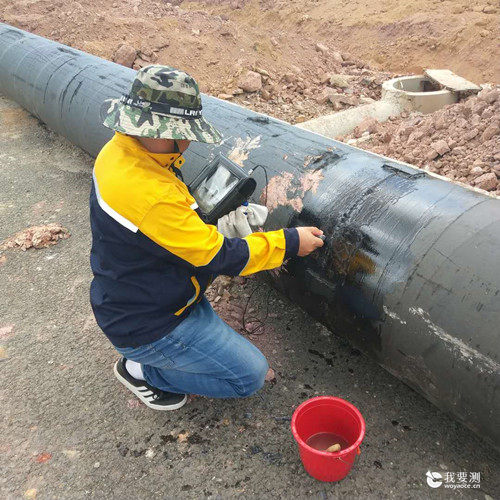 惠州污水管道对接环焊缝超声检测