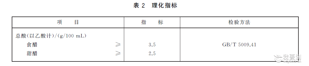 酿造醋检验 酿造醋检验