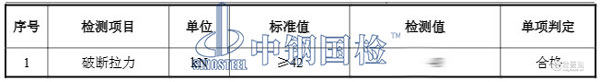 检测报告结果
