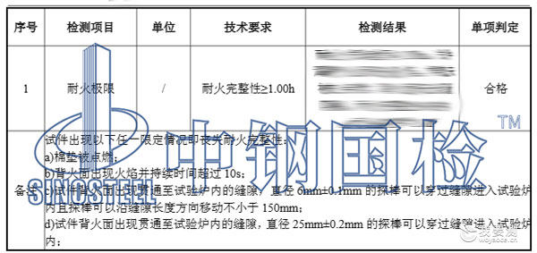 防火板检测报告结果 防火板检测报告结果