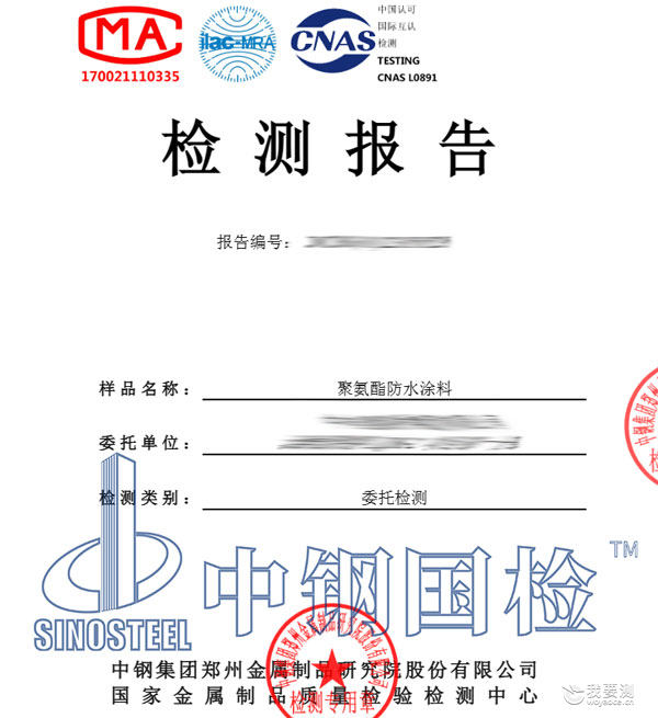 涂料检测报告图片