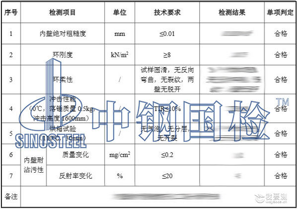 盲管检测项目结果 盲管检测项目结果
